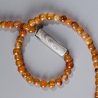 Ancient Rare Indo-tibetan Carnelian Agate Necklace With Center Banded Agate Bead
