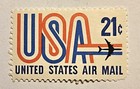 Usa Vintage  United States Airmail  Sc  c81  21-cent  Mint  Single Stamp  Mnh 