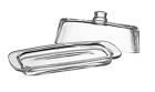  premium Glass Butter Dish With Lid  Stylish Serveware For Fresh Butter  