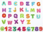 Wooden Magnetic Letters And Numbers - Fridge Magnets For Kids- 36 Pieces