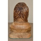Vintage 90 s Hand Carved Wooden Squaw Native American Indian 8  Folk Art Signed