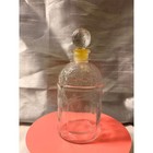Guerlain Bee Bottle Clear Glass Perfume Decanter With Stopper 7 5in