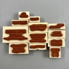 Stampin Up Set Of 12 On Your Birthday Rubber Stamp Kit Wood Mounted
