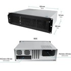Rosewill Rsv-z3100u 3u Server Chassis Rackmount Case  6x 3 5 Bays 15  Depth