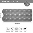 Non-slip Bath Tub Mat  40 X 16 inch Extra Long Antibacterial Bathroom Shower Mat