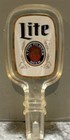 Miller Lite Tap Handle Knob Clear Plastic 6 5  Tall Breweriana