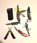 Vintage Pocket Knife Survival  Hunting  Folding Sheath Rare Lot Collection A1 