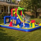 Inflatable Kids Water Slide Bounce House With Water Guns Volleyball Pool Blower