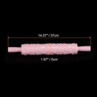 Pattern Embossed Rolling Pin Pins Pp 37cm X 5cm Heart