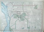 Vintage 1902 Buffalo New York Map 14 x22  Old Antique Original Erie County Ny