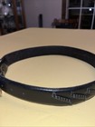 Vtg Size 32 Leather Belt Silver Colored Buckle And End Unbranded