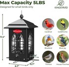 Kingsyard Squirrel Proof Bird Feeder Metal Outdoor 5 Lbs