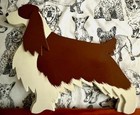 Show Dog Leash Collar Holder Wood English Springer Spaniel Liver And White 1975