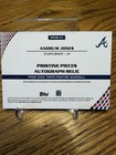 2026 Topps Pristine Andruw Jones Braves Pristine Pieces Auto Relic Ppar-aj