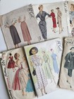 Lot Vintage 1940s Sewing Patterns Vogue Mccalls 1950s Dress Blouse Skirts B34