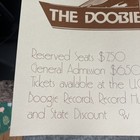 1977 Concert Poster Doobie Brothers At Central Michigan U Original Rare Yacht