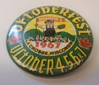 Vintage Oktoberfest 1968 La Crosse Wisconsin Pinback Button Beer Festival