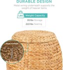 2025 New   natural Hyacinth Basket - Vintage  Multipurpose Organizer