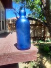 Cobalt Blue J a lomax Chicago Applied Blob Hutchinson Soda Bottle 1880s 