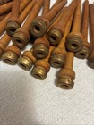 Special    vintage Wood Bobbins  6 75   reclaimed Industrial Spindles  Lot Of 30 
