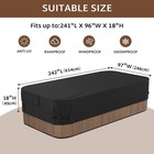 Outdoor Waterproof Hot Tub Swim Spa Cover 242 X 97 Inch   Fit 8 X 20 Ft  240 X 9