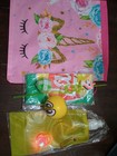 Girls Goody Bag  Unicorn Straw  Led Light Ring  Emoji Ball  Rubik s Cube  Socks