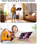 K Kasonic - Music Stand  2 In 1 Dual-use Folding Sheet Music Stand   Desktop Boo