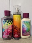 Bath   Body Works Into The Wild Gift Set Body Wash Lotion Mist 3 Pc Discontinued