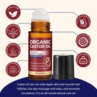Organic Castor Oil Roll On  Castor Oil Roller For Eyes    Body Skin  Hair And   