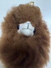 Llavero Handmade Alpaca Keychain Peruvian Llama Stuffed Animal Brown