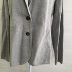 Nwt Ann Taylor - Gray Cotton Wool Knit 2-button Blazer Jacket  Xl