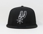 New Era 9fifty Men Women Cap Nba San Antonio Spurs Basic Black Snapback Hat