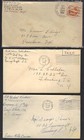 U s  1940 s Wartime 6 A p o  Covers Inc  A p o  176 A p o  74   3 Free Franked