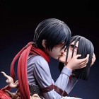 Attack On Titan Mikasa Ackerman Eren Yeager Death Kiss Model Figure Statue Gift