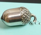Authentic Tiffany   Co  Pill Case Mall Item Holder Acorn Sterling Silver  3476