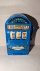 Blue Las Vegas Mini Slot Machine Toy  - Pre-owned - Gently Used