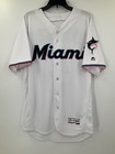 Monte Harrison  4 Miami Marlins Majestic Game Used Jersey Size  44