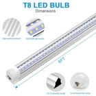 6ft T8 Led Shop Light Fixtures 54w 6500k High Output Ceiling Tube Light Bulb Us