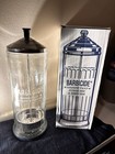 Barbicide Large Disinfecting Jar 37 Oz Glass Barber Salon Sterilizer Open Box
