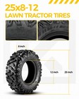 25x8-12 25x8x12 6ply Atv Tires 25-8-12 Utv Go Kart Tire Golf Cart All Terrain