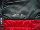 Boys Full-zip Eddie Bauer Winter Coat W hood Reversible Gray Red Clean Sz 8