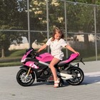 Pink 24v Kids Electric Motorcycle 6mph Girl Ride On Toy With Bluetooth Led Mp3