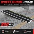 10ft 800lbs Aluminum Folding Portable Non-slip Home Wheelchair Mobility Ramp