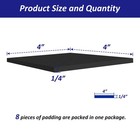 Foam Padding Sheets With Adhesive Backing - 1 4  Thick Self Stick Neoprene In   