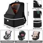 Car Seat Travel Bag padded Car Seats Backpack With Steel Cable Handle And Ref   