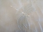 Vintage Shabby Chic Sheer Embroidered Curtain Panels