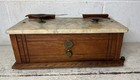 Antique Vintage Apothecary Pharmacy Lab Balance Scale Henry Troemner Marble Top