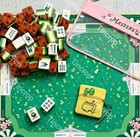 2026 Luxury Green Masters Golf American Version Acrylic Mahjong Set   Tiles