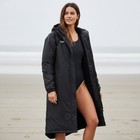 Speedo Elite Team Long Warm Up Parka Xl Black Fleece Lined Hooded Swim Parka New