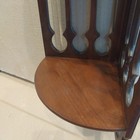Vtg Butler Chippendale Gothic Wood 2 Tier Wall Mounted Corner Display Shelf 24 
